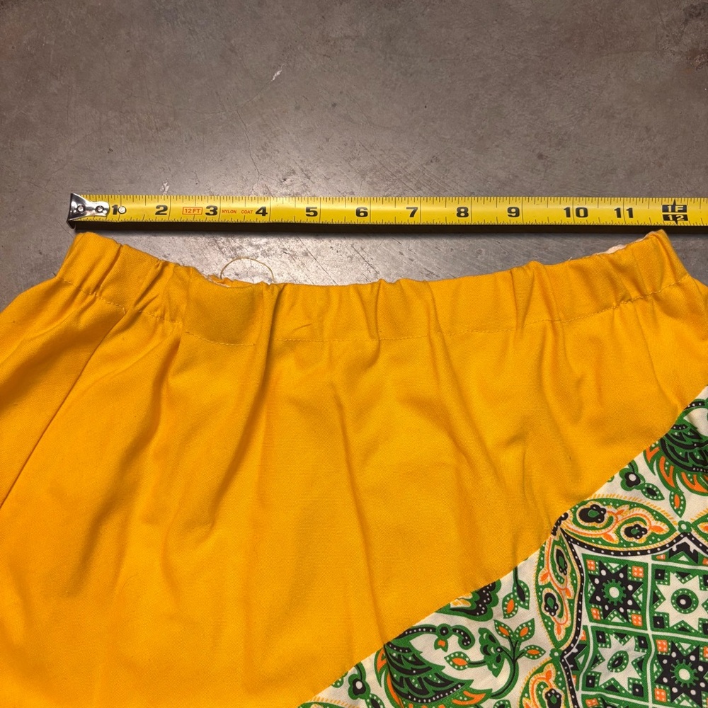Vintage 70s Rinky Dink California Boho Maxi Skirt Patchwork Floral Print Medium - Picture 8 of 8